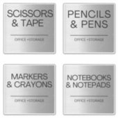 Organisation von Silver Labels für die Lagerung (Vorderseite)