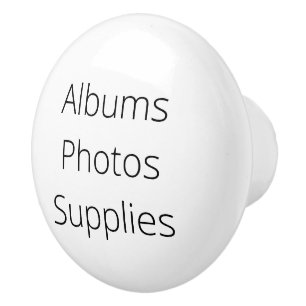 Organisationsdekoration, Alben, Fotos, Zubehör Keramikknauf