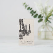 Organisator-Visitenkarte Visitenkarte (Stehend Vorderseite)