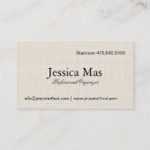 Organisator-Visitenkarte Visitenkarte (Rückseite)