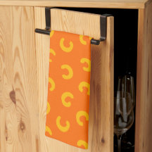 Organisch gebrochener Kreis Retro-Geometrie Orange