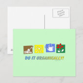 Organisch Postkarte (Vorne/Hinten)