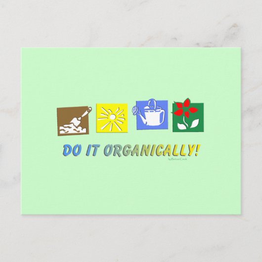 Organisch Postkarte (Vorderseite)