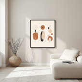 Organische Balance-Formen Poster