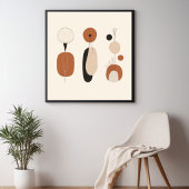 Organische Balance-Formen Poster