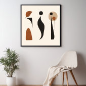 Organische Balance-Formen Poster