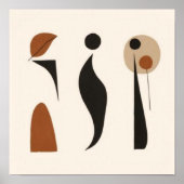 Organische Balance-Formen Poster (Vorne)