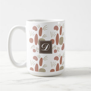 Organische Boho-Abstrakte Stein-Kunst in Natürlich Kaffeetasse