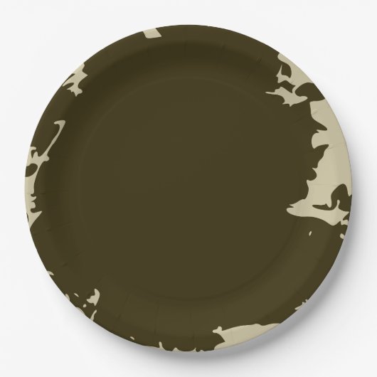 Organische Einfachheit Pappteller (Vorderseite)