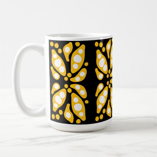 Organische Formen abstrakter Fluss Kaffeetasse (Links)