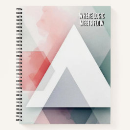 Organische Geometrie-Fusion | Aquarell & Geometris Notizblock
