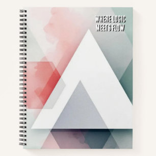 Organische Geometrie-Fusion Aquarell & Geometris Notizblock