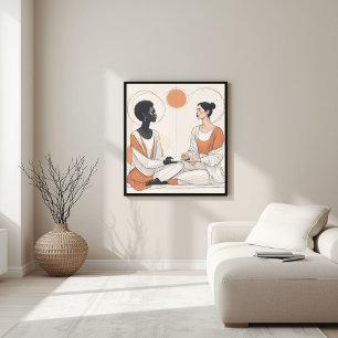 Organische Geometrie – Moderne Naturfusion I Poster