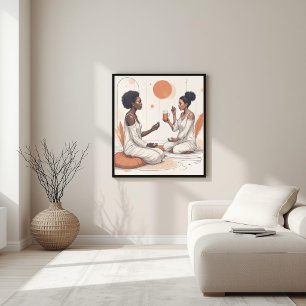 Organische Geometrie – Moderne Naturfusion III Poster