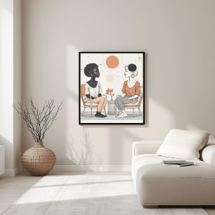 Organische Geometrie – Moderne Naturfusion IV Poster