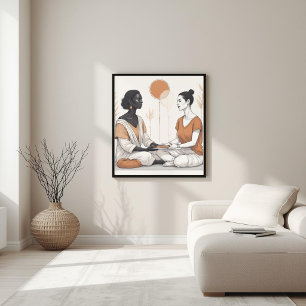 Organische Geometrie – Moderne Naturfusion XI Poster