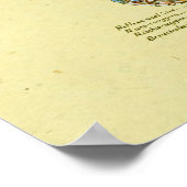 Organische Lendenwirbelsäule Poster (Ecke)