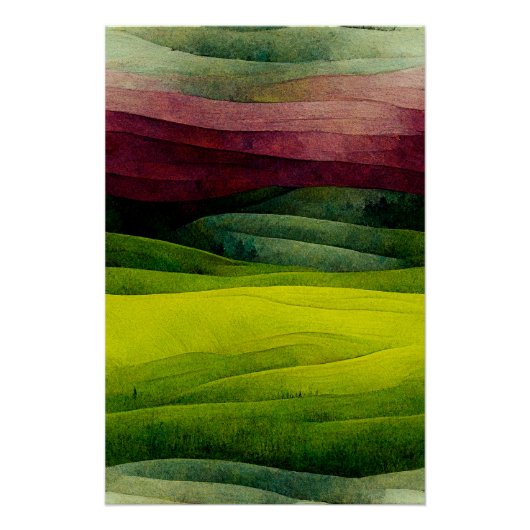  Organische Linien (3/8) Poster (Vorderseite)