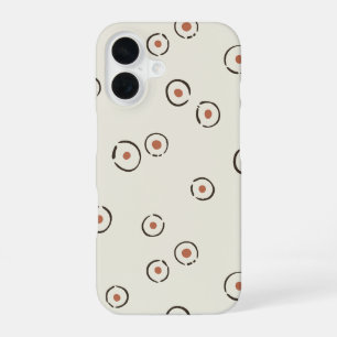 Organische Punkte-Abstrakt Boho Retro-Palette iPhone 16 Hülle
