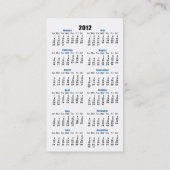Organische Visitenkarte und Kalender - Tabulator s (Rückseite)