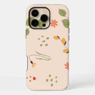 Organischer Blumenhintergrund iPhone 16 Pro Max Hülle