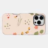 Organischer Blumenhintergrund iPhone Hülle (Rückseite (Horizontal))