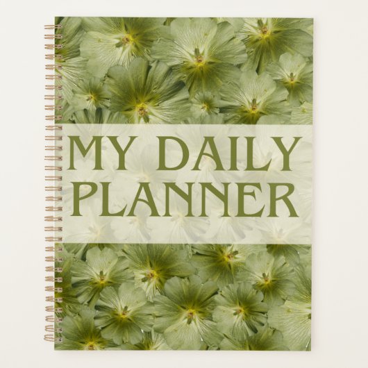 Organischer Botanischer Tagesplaner & Organizer Planer (Vorderseite)