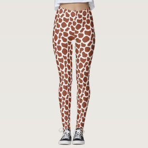 Organisches Giraffen-Druckmuster nahtlos Leggings