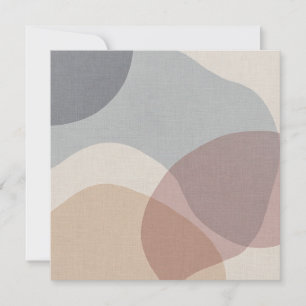 Organisches Schweigen Minimalistisches Design Einladung