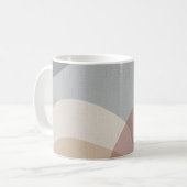 Organisches Schweigen Minimalistisches Design Kaffeetasse (Vorderseite Links)