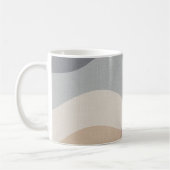 Organisches Schweigen Minimalistisches Design Kaffeetasse (Links)