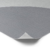 Organisches Schweigen Minimalistisches Design Poster (Ecke)