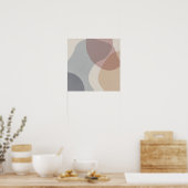 Organisches Schweigen Minimalistisches Design Poster (Küche)