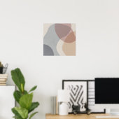 Organisches Schweigen Minimalistisches Design Poster (Heimbüro)