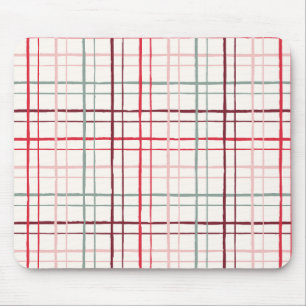 Organisches wackeliges Gittermuster Sweetheart-Gla Mousepad