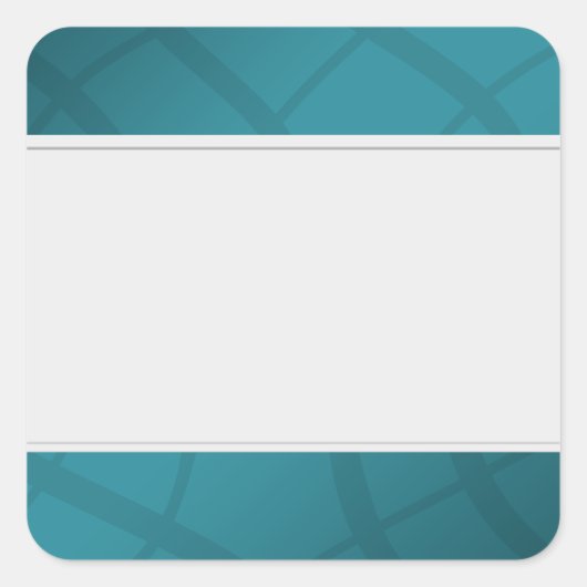 Organisieren Sie Aquamarine Dekorationsfarben für  Quadratischer Aufkleber (Vorderseite)