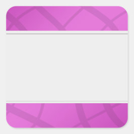 Organisieren Sie saubere Etiketten dekorativ rosa Quadratischer Aufkleber