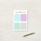 Organisierte Dinge | INDIVIDUELLE NAME Post-it Klebezettel (Auf Schreibtisch)