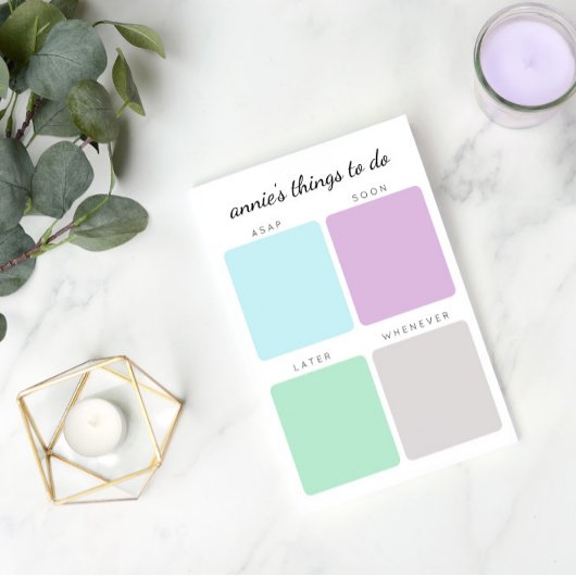 Organisierte Dinge | INDIVIDUELLE NAME Post-it Klebezettel