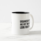 Organisierte Leute Kaffeepause Tasse (VorderseiteRechts)