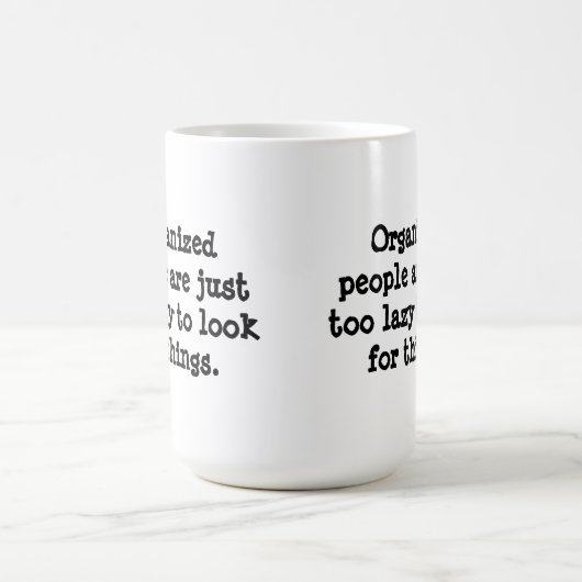 Organisierte Leute Kaffeetasse (Mittel)