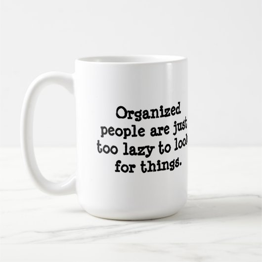 Organisierte Leute Kaffeetasse (Links)
