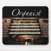 Organist an Ihrem Service Mousepad (Vorne)