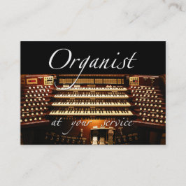 Organist an Ihrer Dienstleistungsunternehmenkarte Visitenkarte