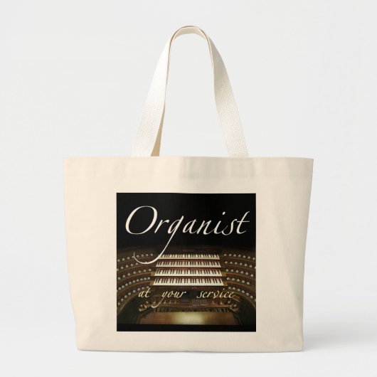 Organist an Ihrer Service-Tasche Jumbo Stoffbeutel (Vorne)