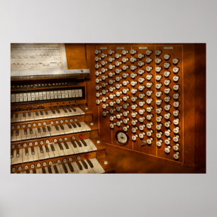 Organist - Bereit an den Kontrollen Poster
