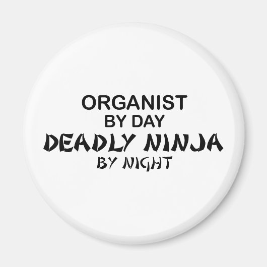 Organist Deadly Ninja durch Nacht Magnet (Vorne)