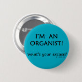 Organist Entschuldigung Button (Vorne & Hinten)