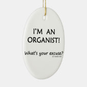 Organist Entschuldigung Keramikornament (Rechts)