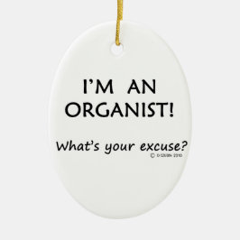 Organist Entschuldigung Keramikornament